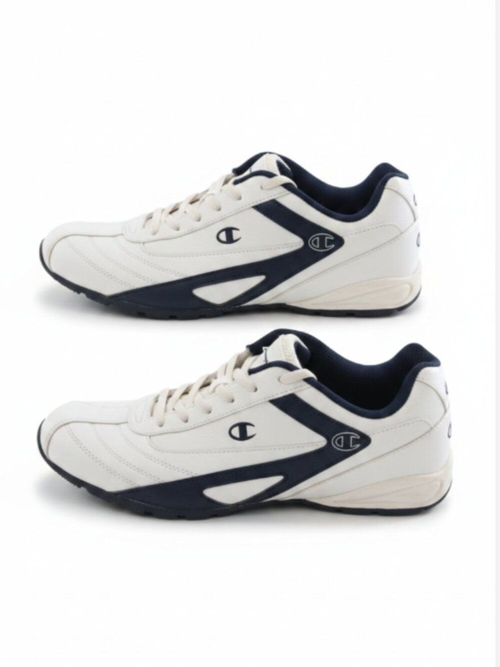 Champion Men’s Sneakers 10.5 White Lace Up Low Top Athletic Shoes EUC